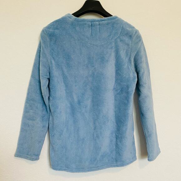 Disney Stitch Face Pullover‎ Sweatshirt Blue Small - Picture 2 of 4